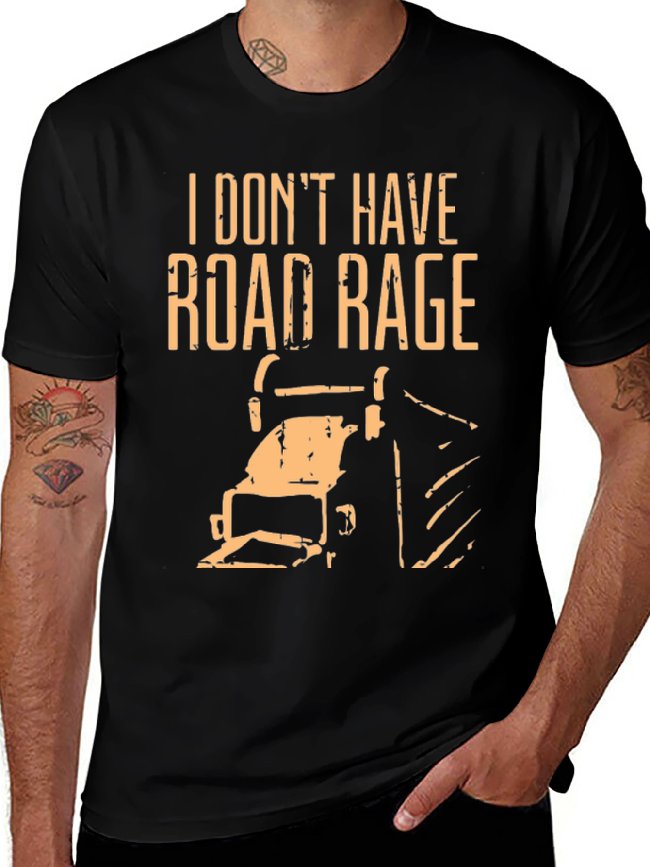 Funny Road Rage T-Shirt - Novelty Graphic Tee