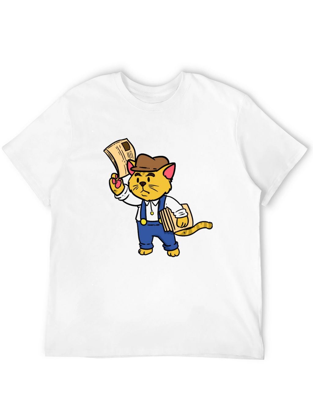 News Cat T-Shirt - Black