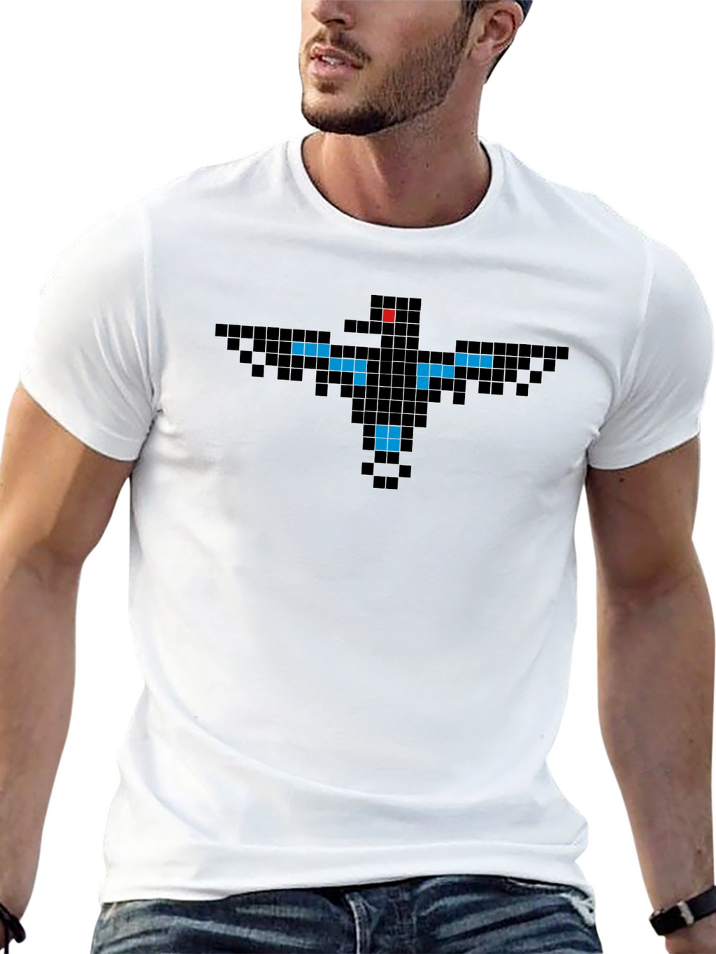 Pixel Bird T-Shirt - Retro 8-Bit Style