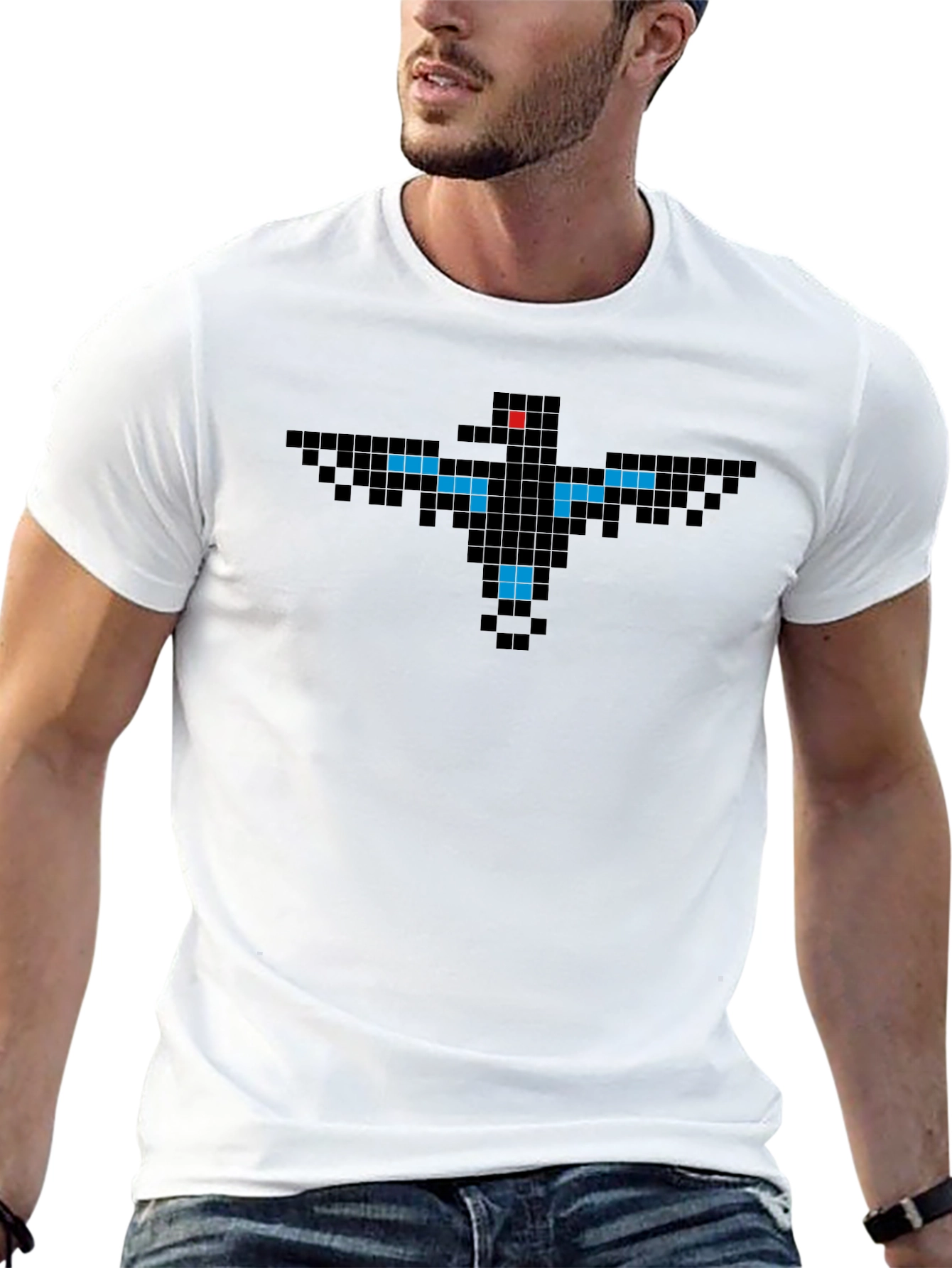 Pixel Bird T-Shirt - Retro 8-Bit Style