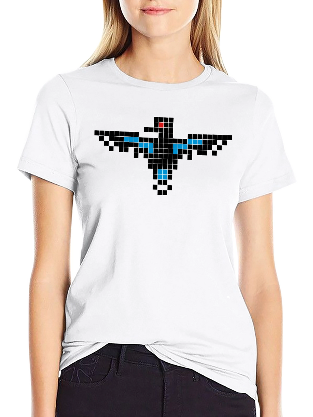 Pixel Bird T-Shirt - Retro 8-Bit Style