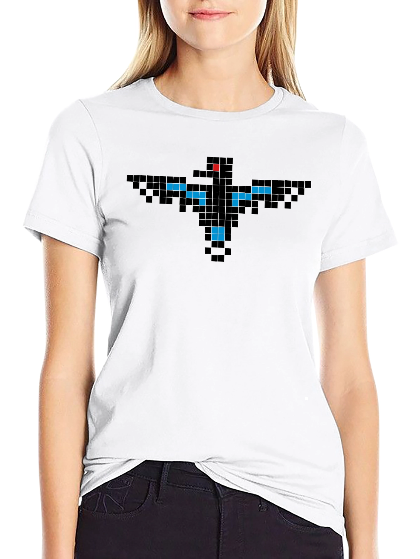 Pixel Bird T-Shirt - Retro 8-Bit Style