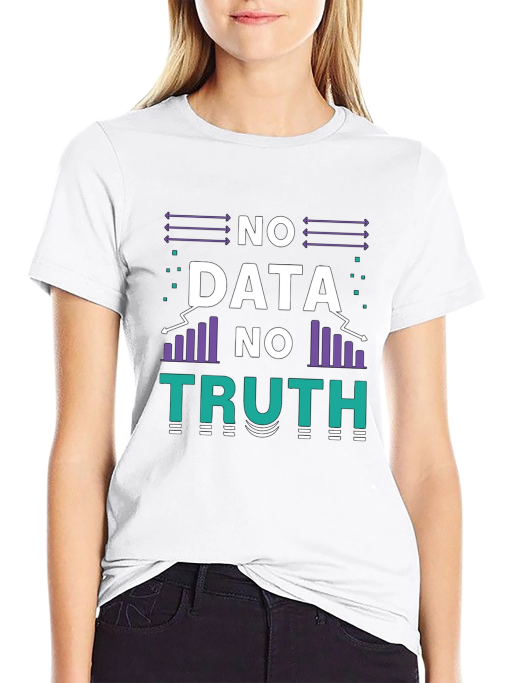 No Data No Truth Graphic T-Shirt