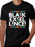 Black Excellence Graphic Tee - Bold Statement Shirt