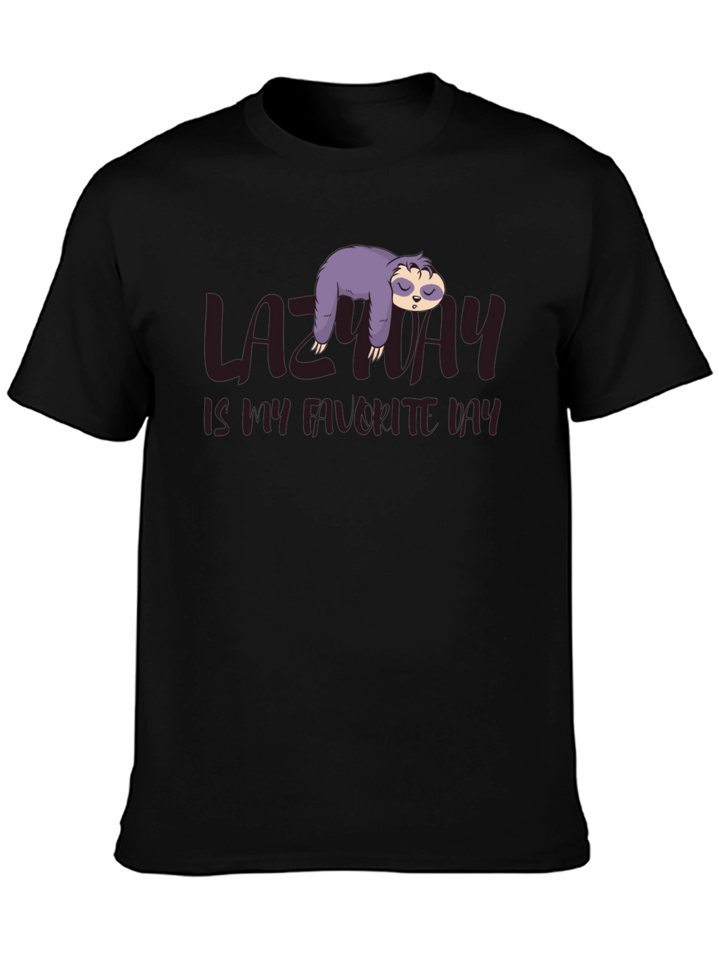 Lazy Day Sloth Graphic T-Shirt - Relaxed Comfort