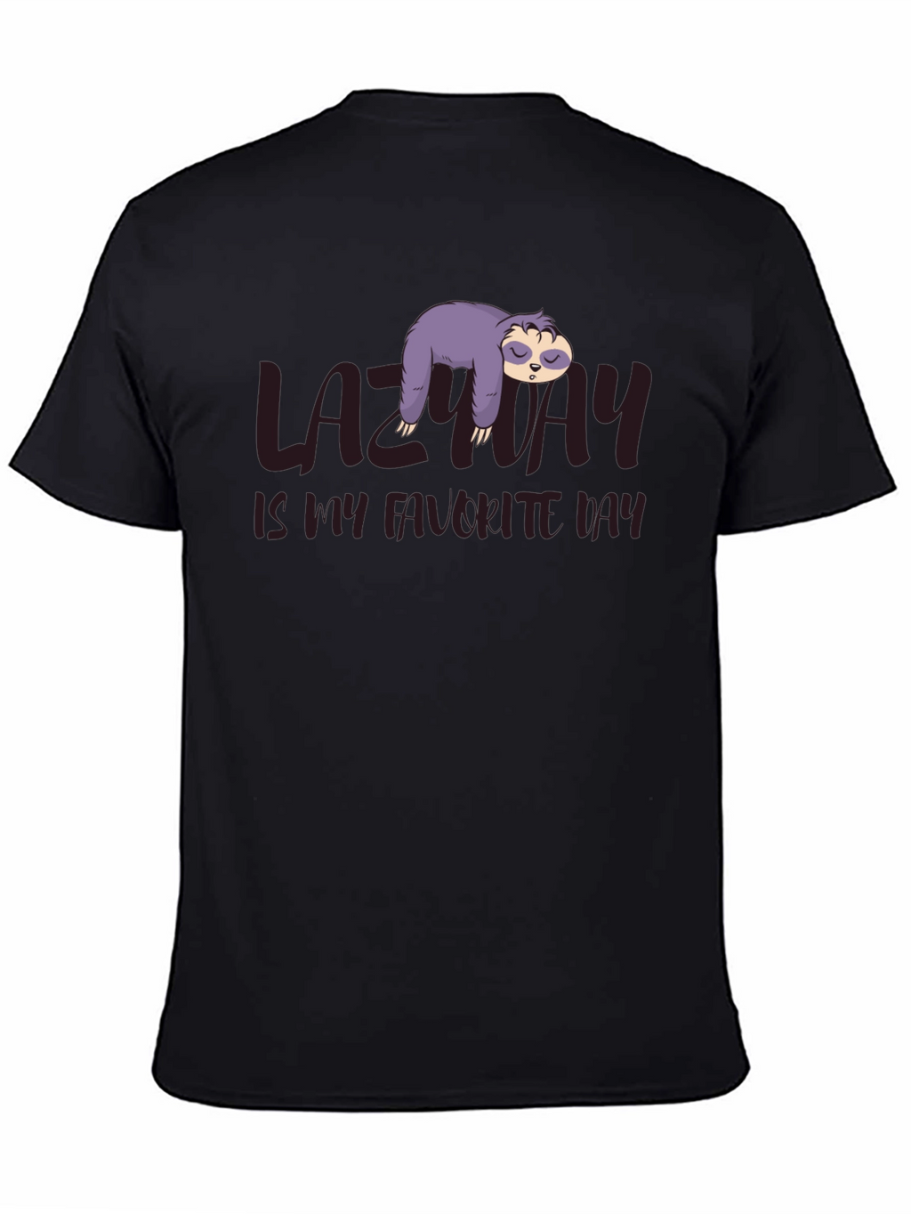 Lazy Day Sloth Graphic T-Shirt - Relaxed Comfort