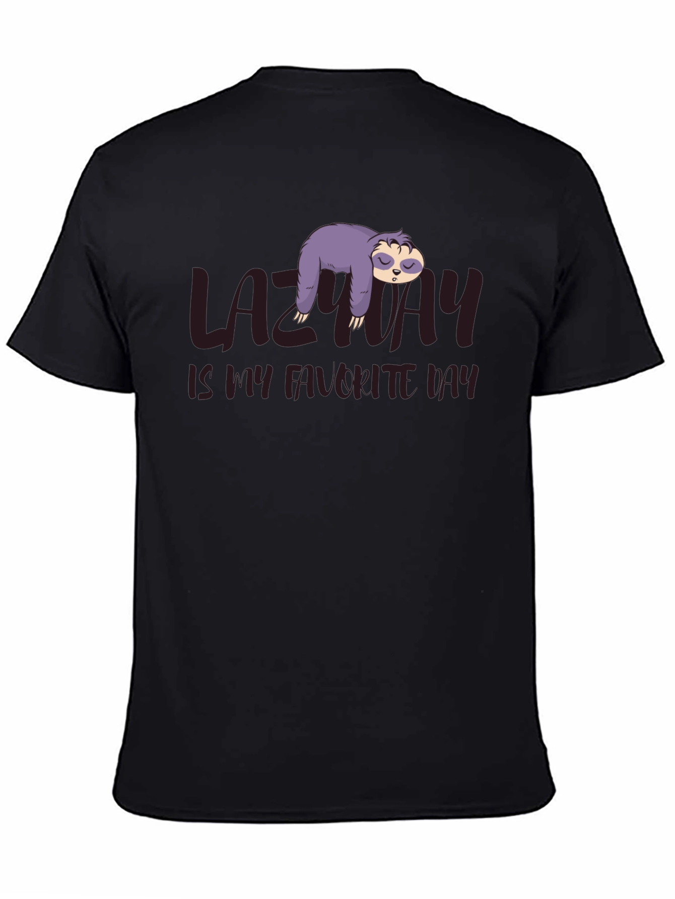 Lazy Day Sloth Graphic T-Shirt - Relaxed Comfort