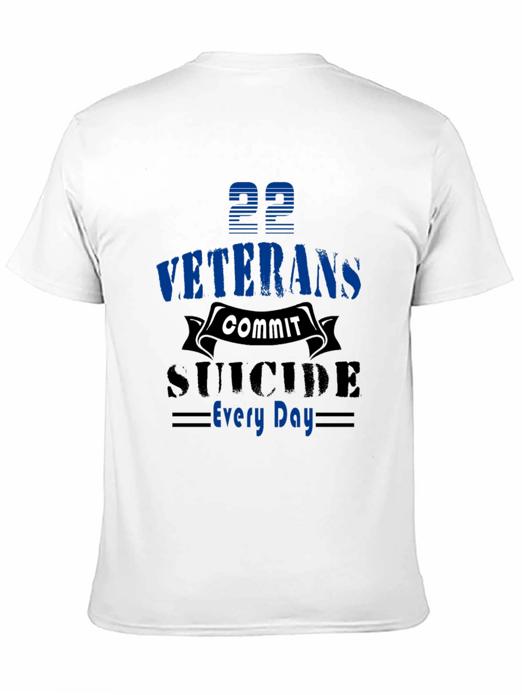 Veterans Suicide Awareness Black T-Shirt