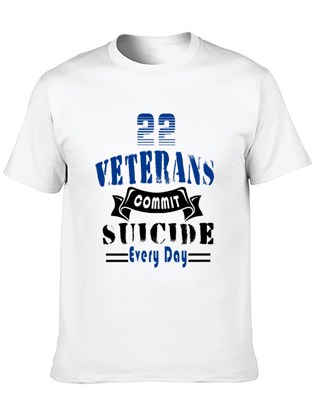 Veterans Suicide Awareness Black T-Shirt