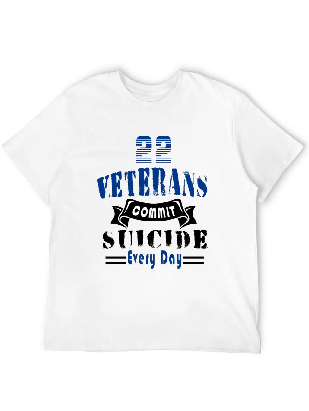 Veterans Suicide Awareness Black T-Shirt