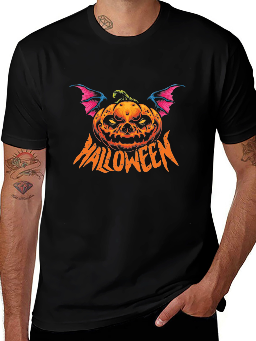 Halloween Pumpkin Bat T-Shirt