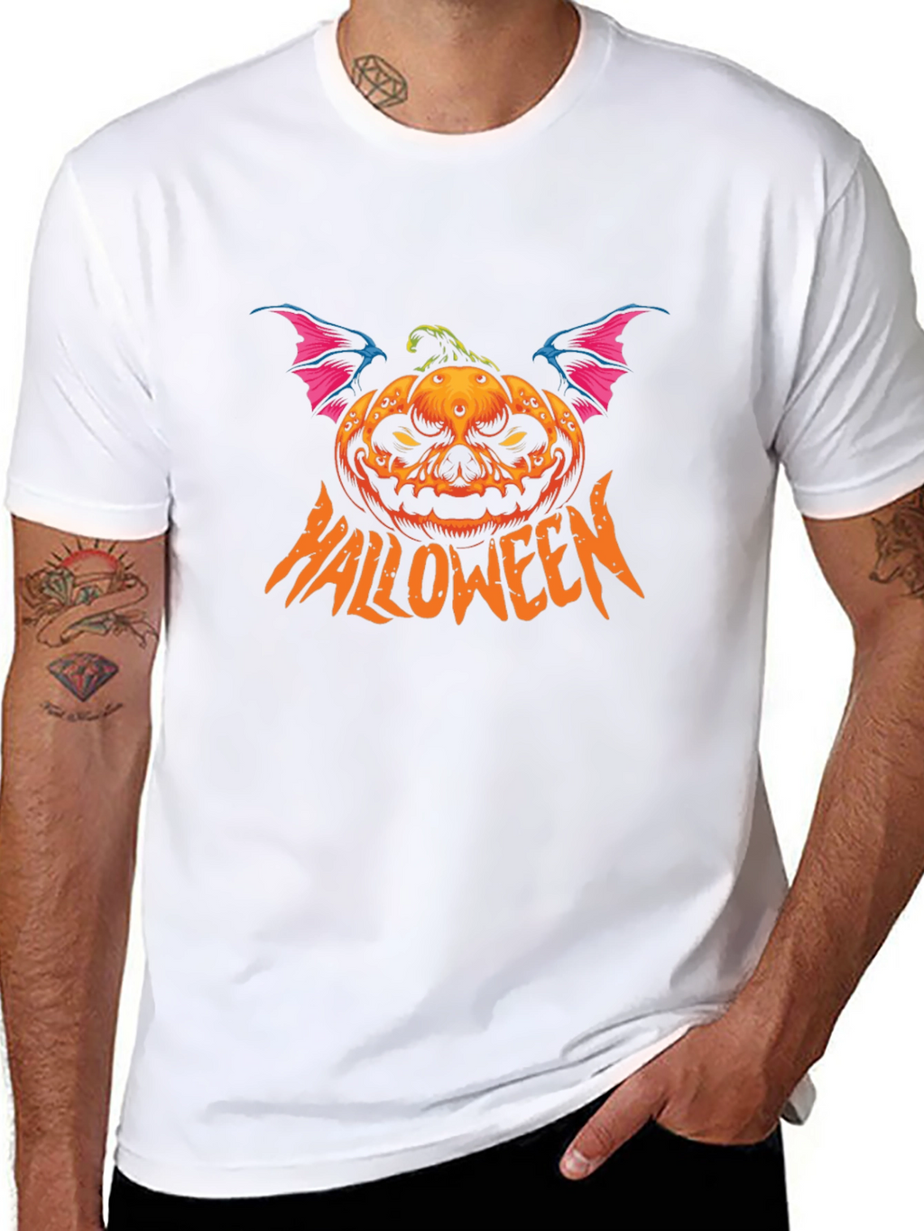 Halloween Pumpkin Bat T-Shirt
