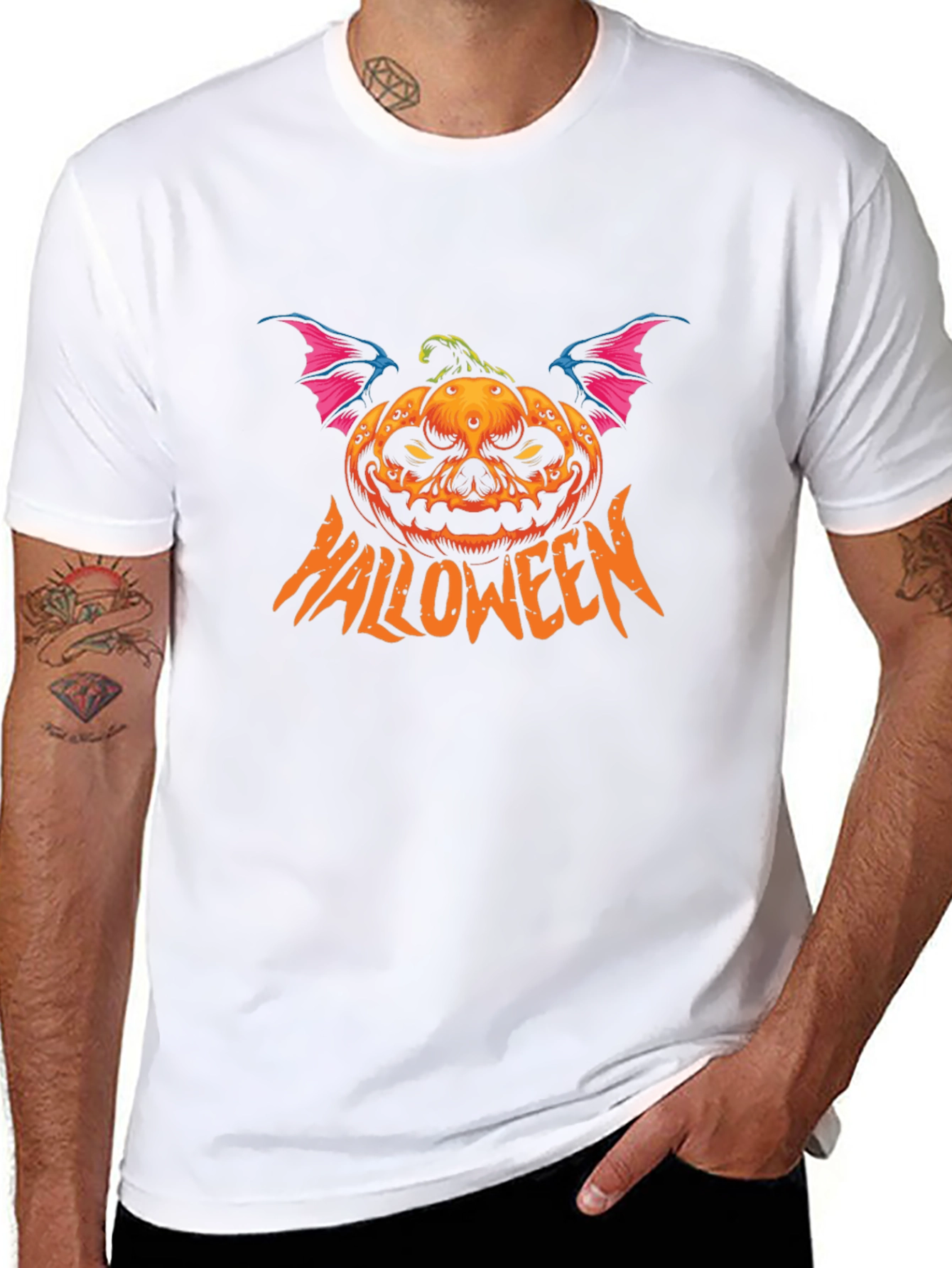 Halloween Pumpkin Bat T-Shirt