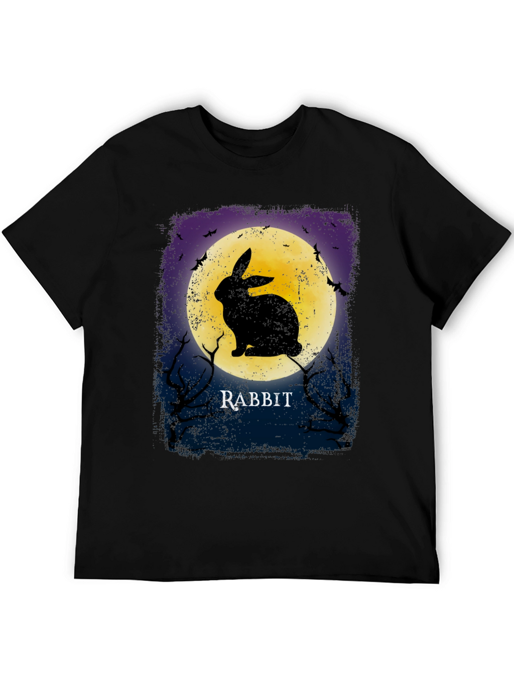 Rabbit Moon Graphic Tee - Spooky Halloween Shirt