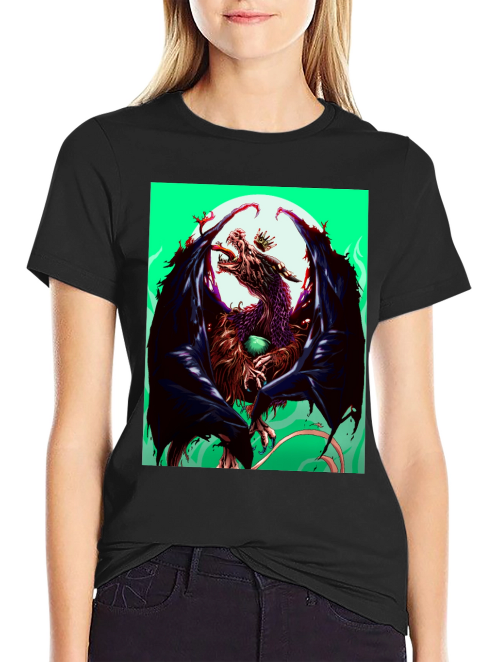Dragon Graphic Tee - Mens Black T-Shirt