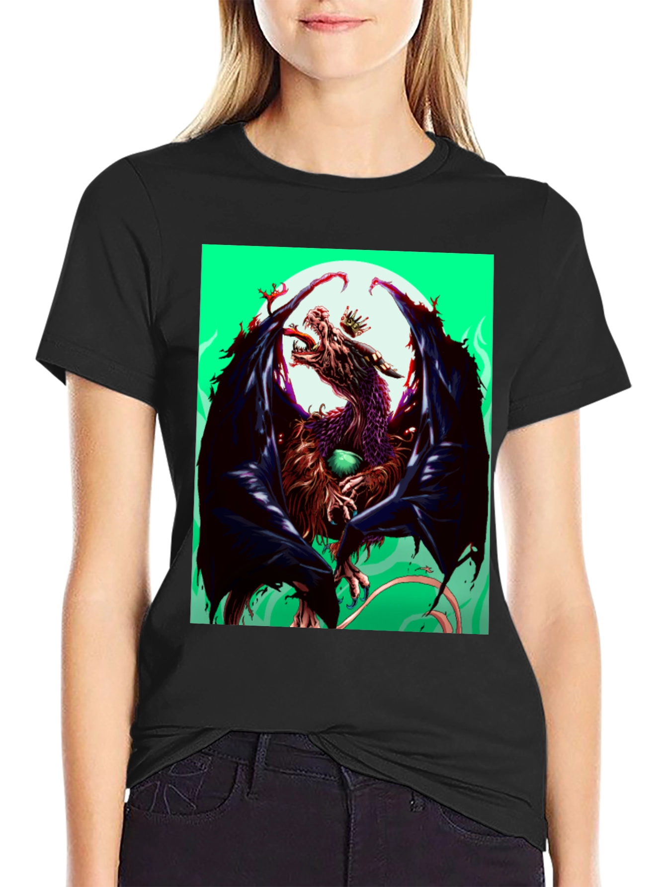 Dragon Graphic Tee - Mens Black T-Shirt