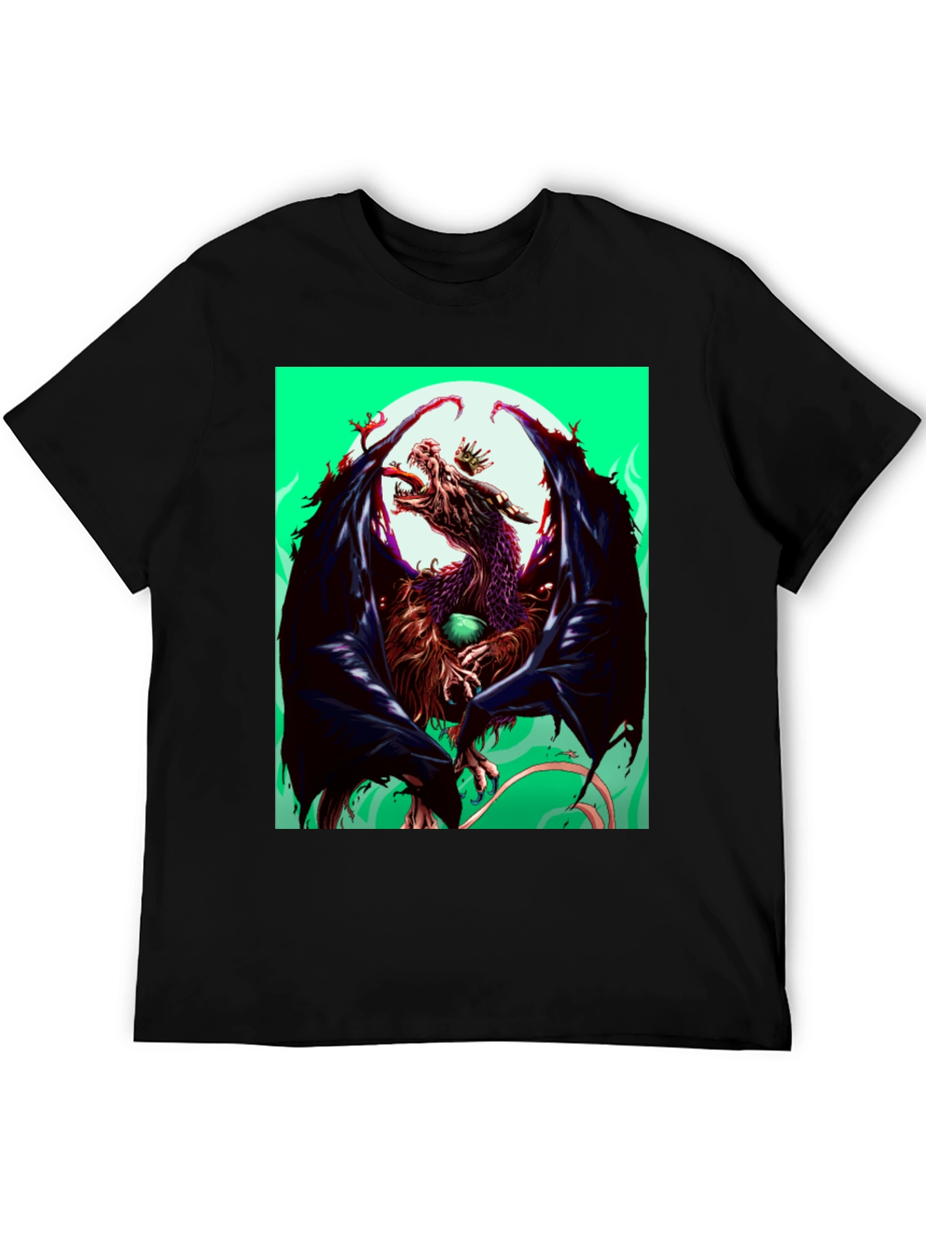 Dragon Graphic Tee - Mens Black T-Shirt