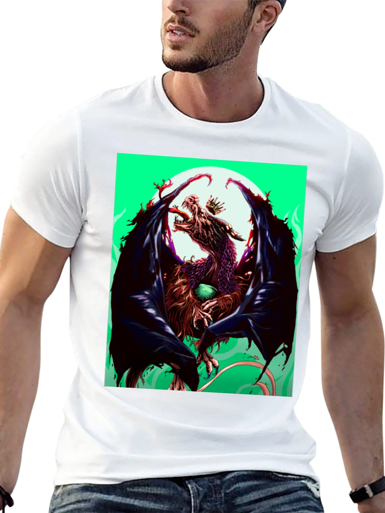 Dragon Graphic Tee - Mens Black T-Shirt