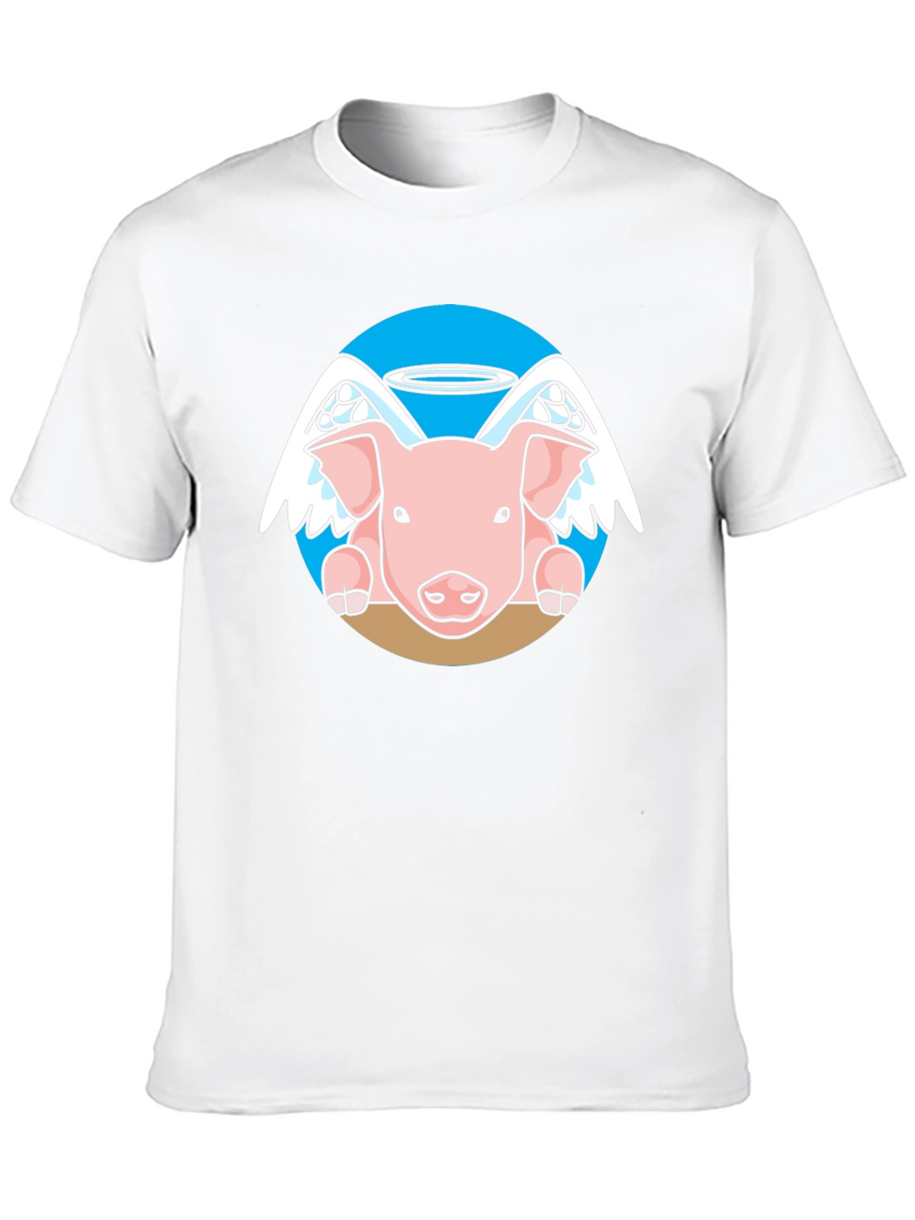 Angel Pig Black T-Shirt