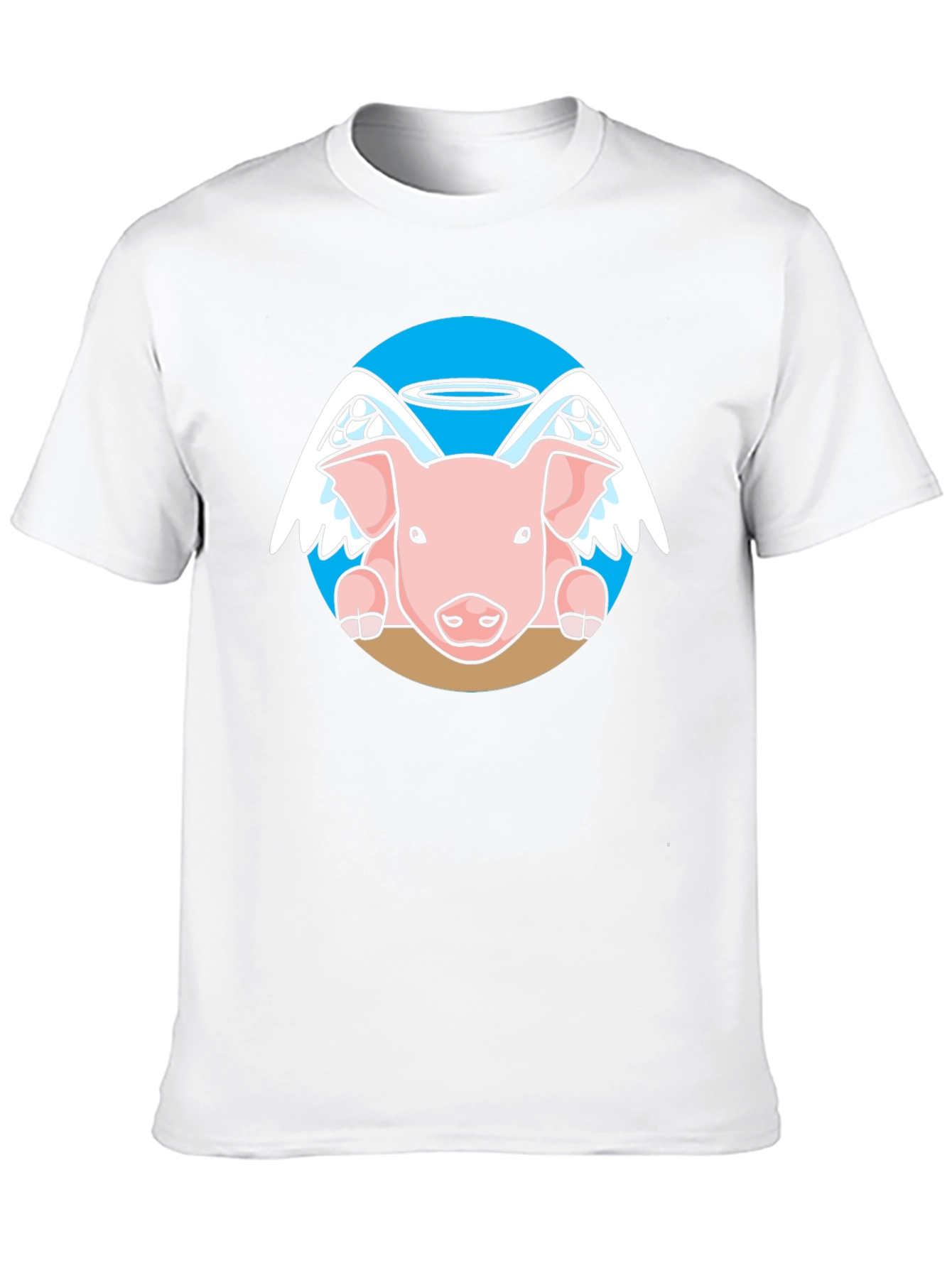 Angel Pig Black T-Shirt
