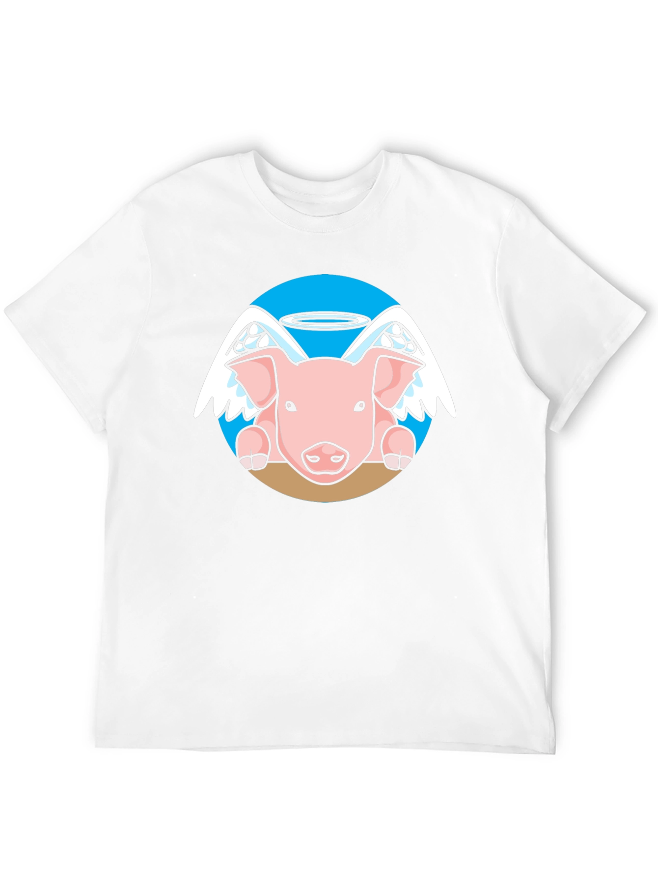 Angel Pig Black T-Shirt
