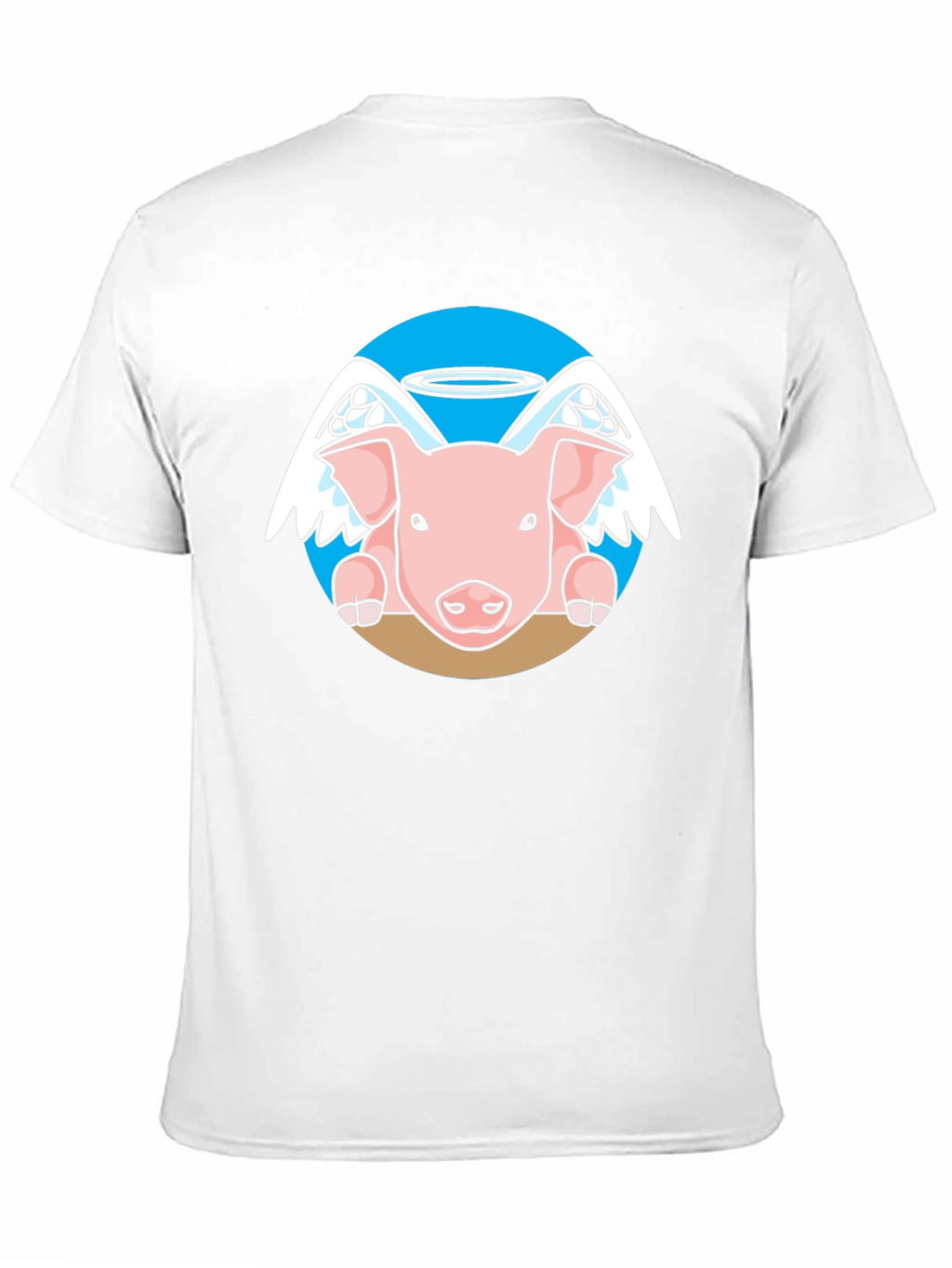 Angel Pig Black T-Shirt