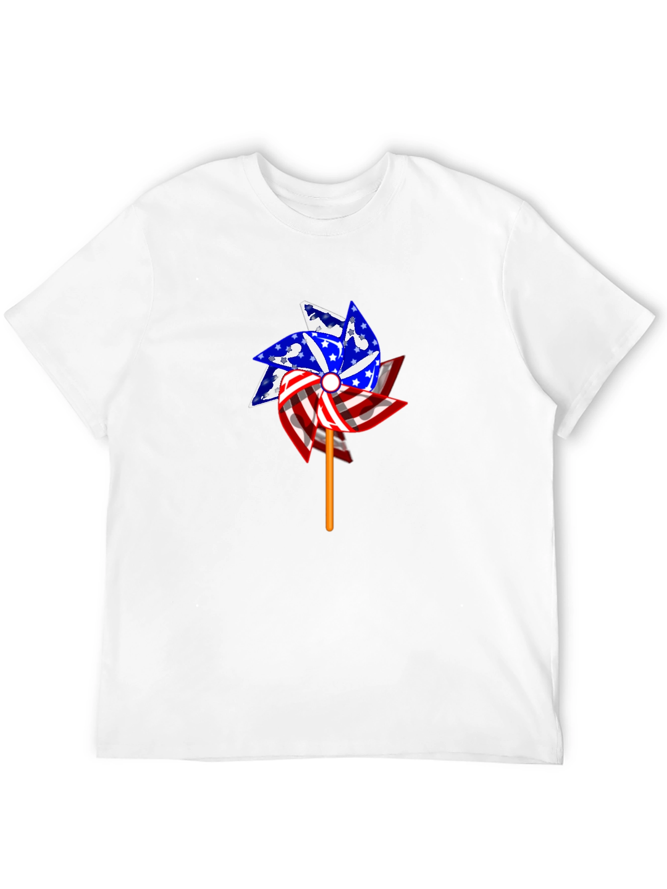 Patriotic Pinwheel Graphic T-Shirt