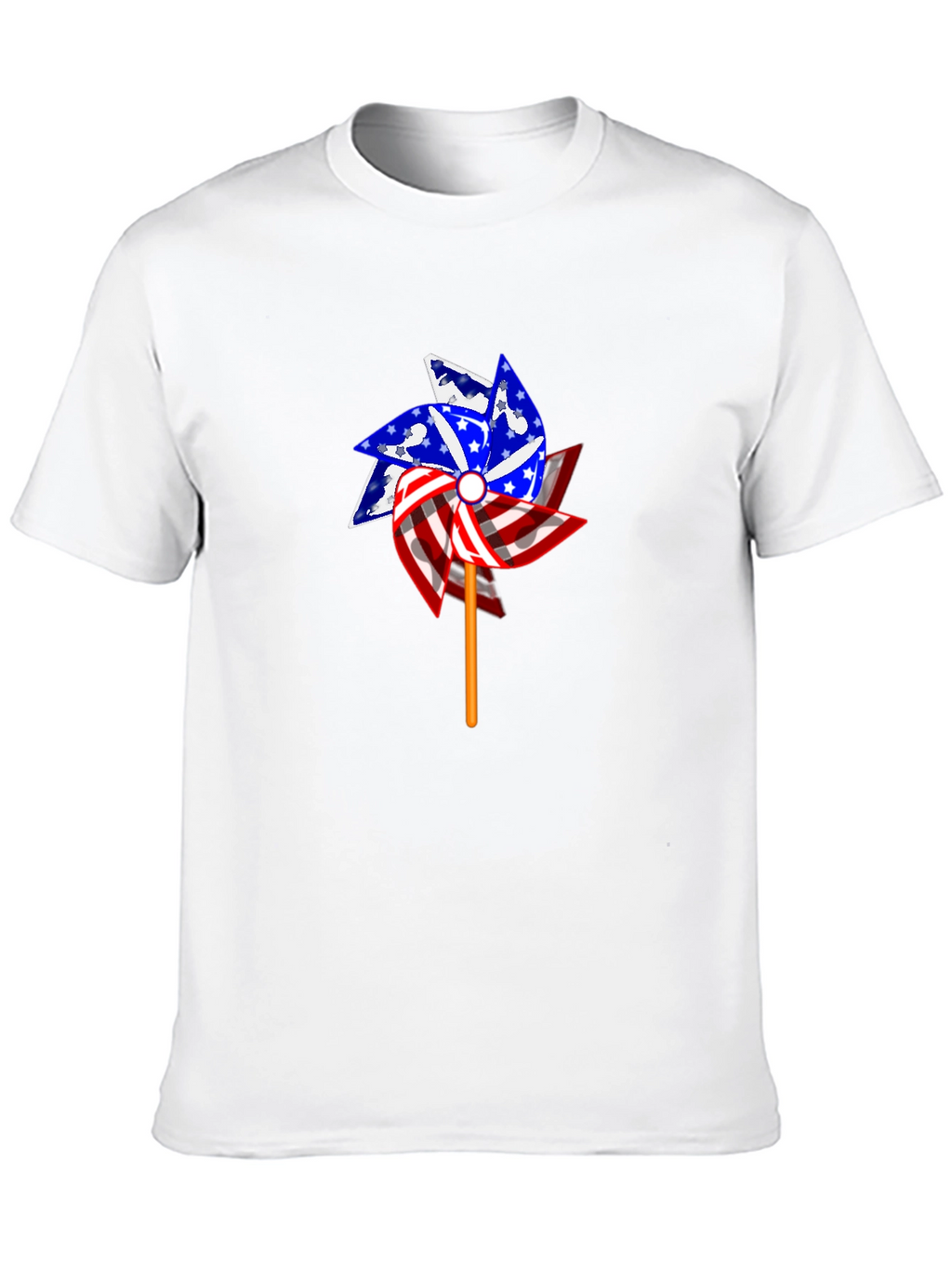 Patriotic Pinwheel Graphic T-Shirt