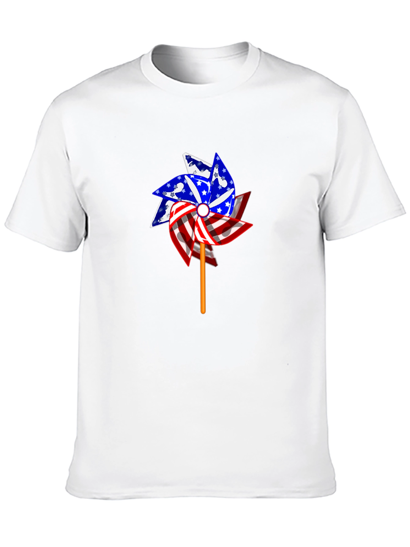 Patriotic Pinwheel Graphic T-Shirt
