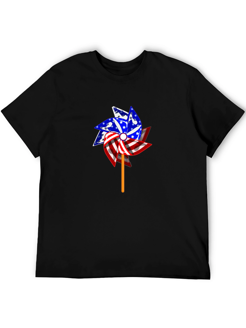Patriotic Pinwheel Graphic T-Shirt