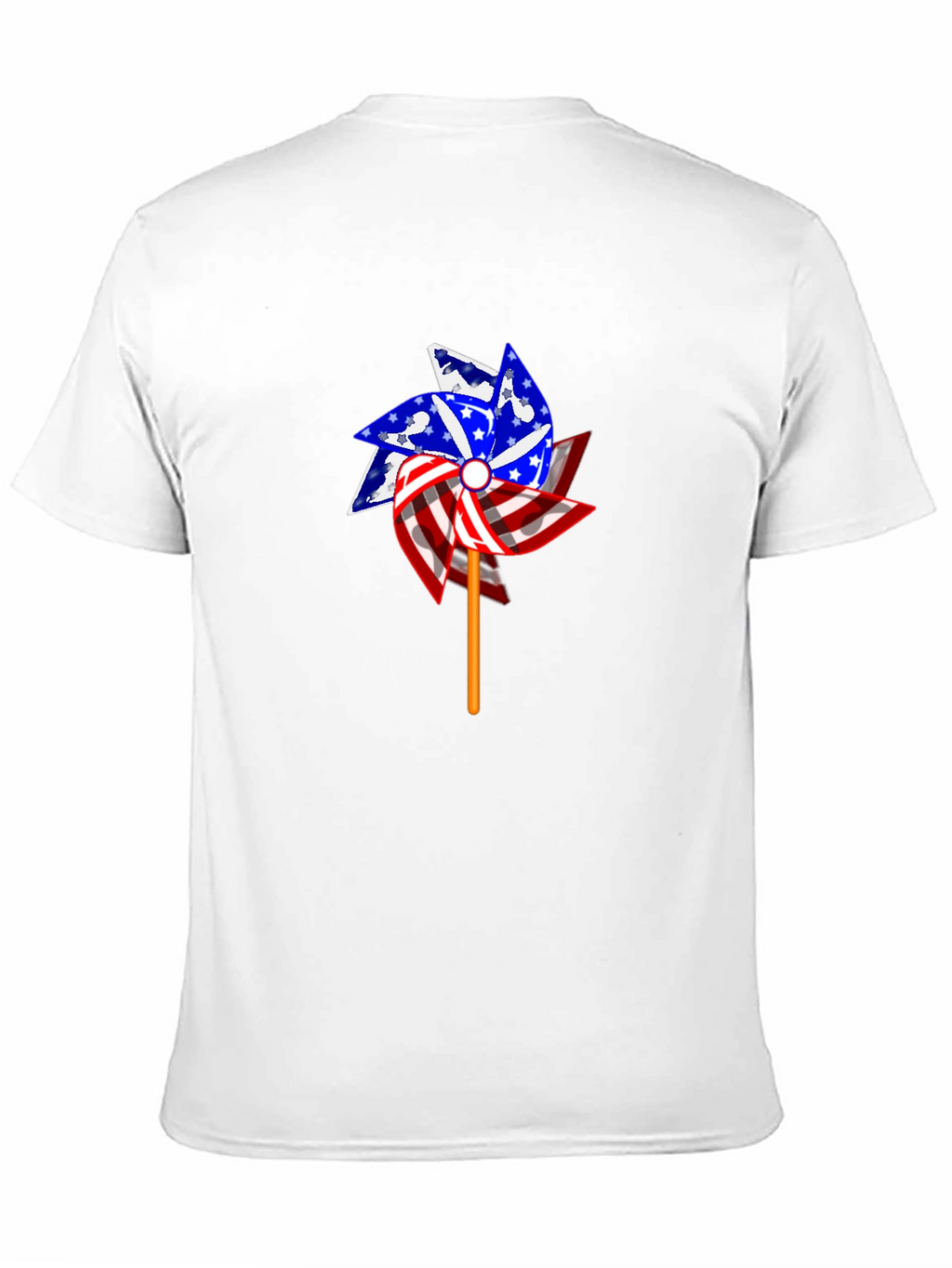 Patriotic Pinwheel Graphic T-Shirt