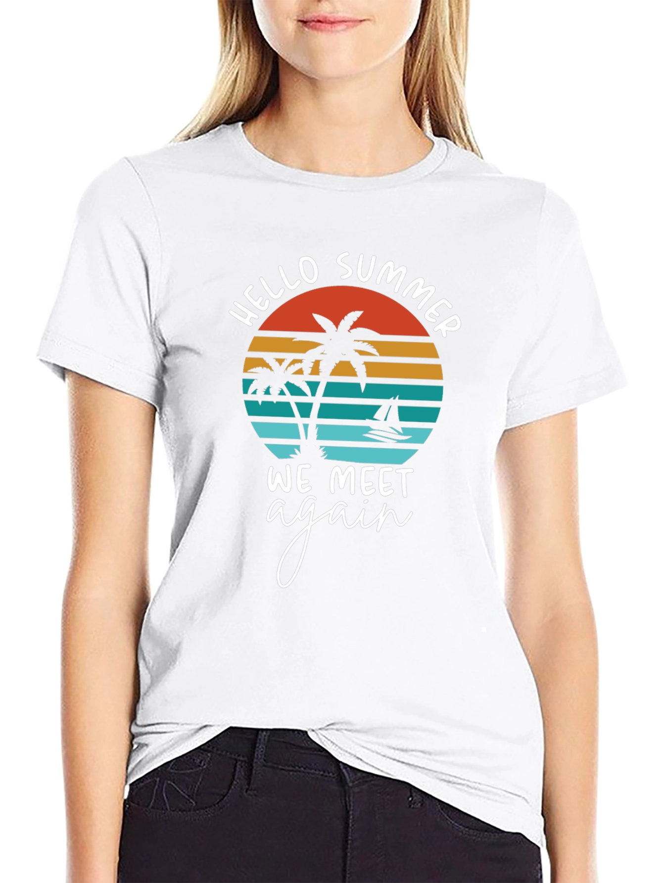 Hello Summer Graphic T-Shirt