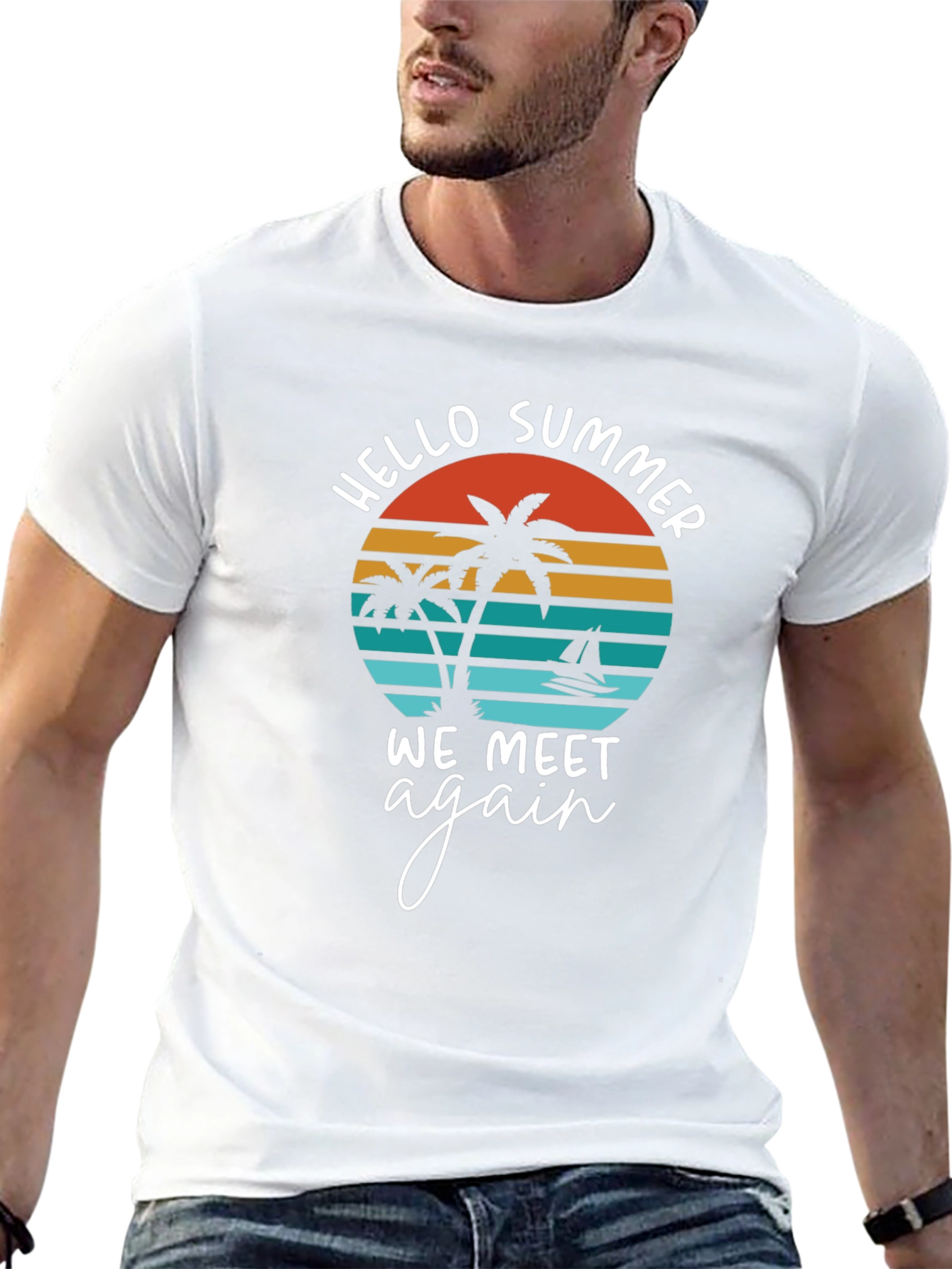 Hello Summer Graphic T-Shirt
