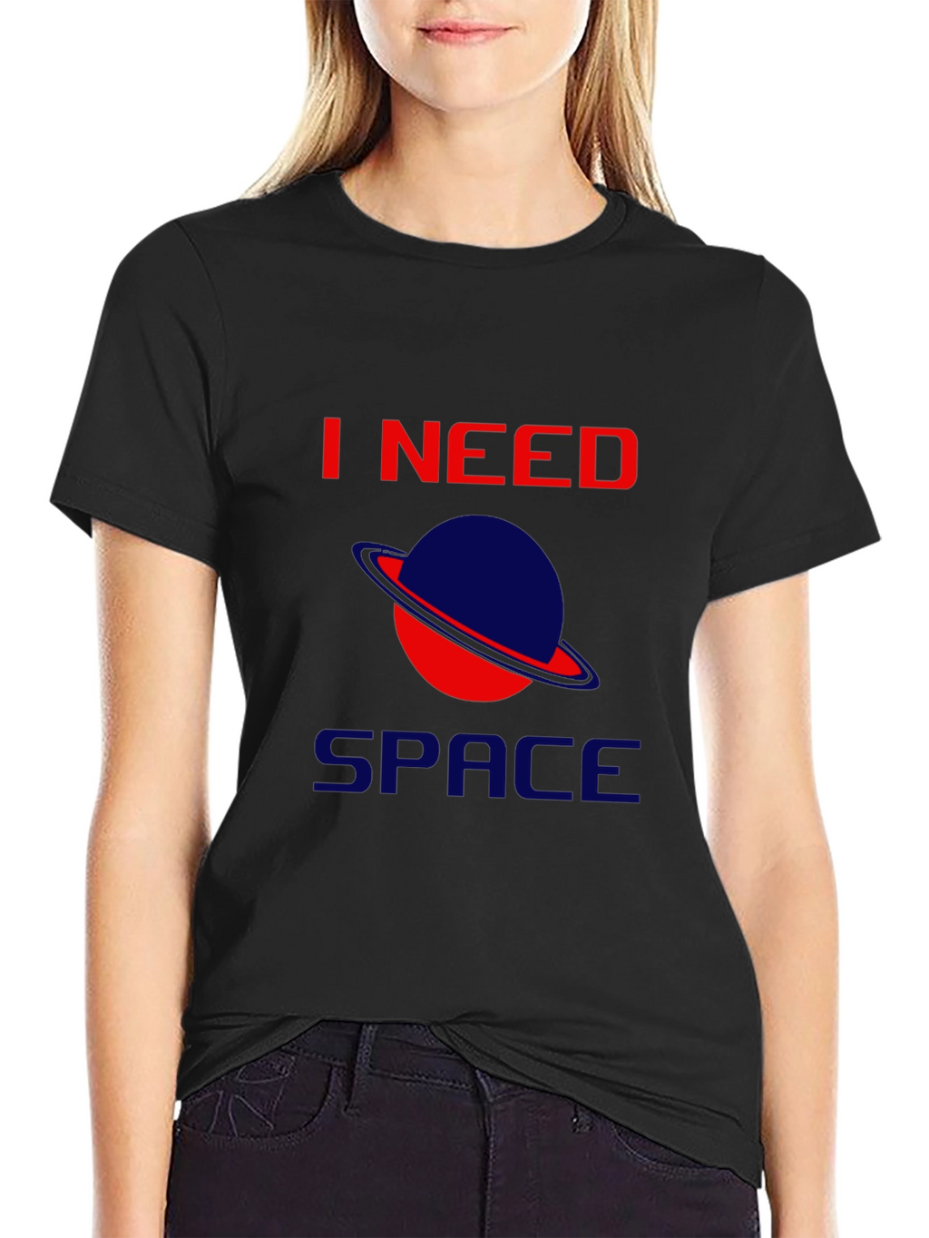I Need Space Black T-Shirt