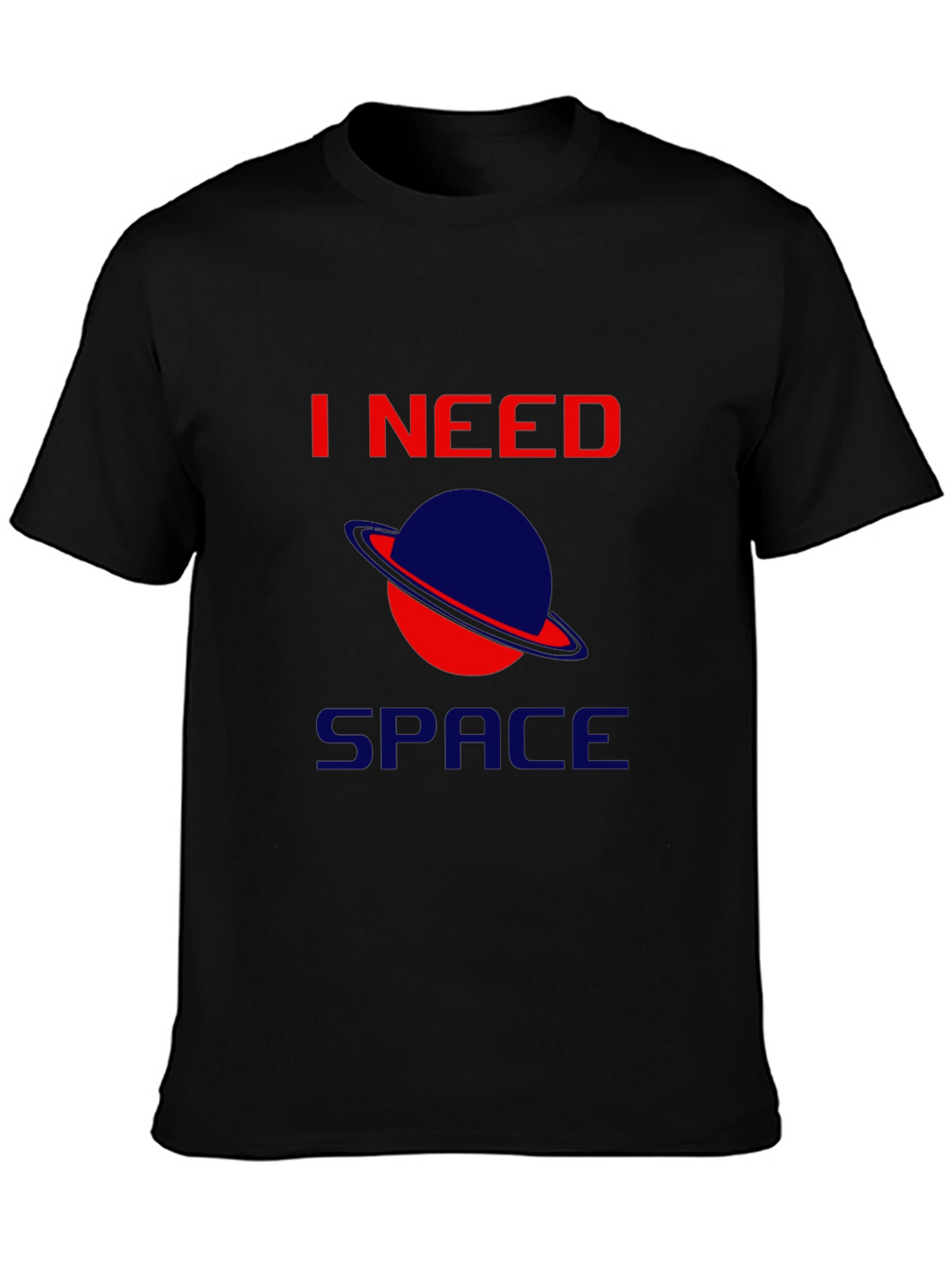 I Need Space Black T-Shirt