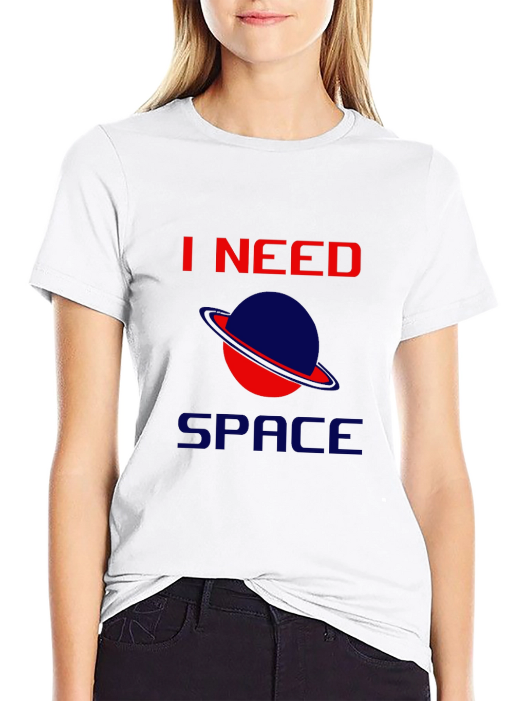 I Need Space Black T-Shirt