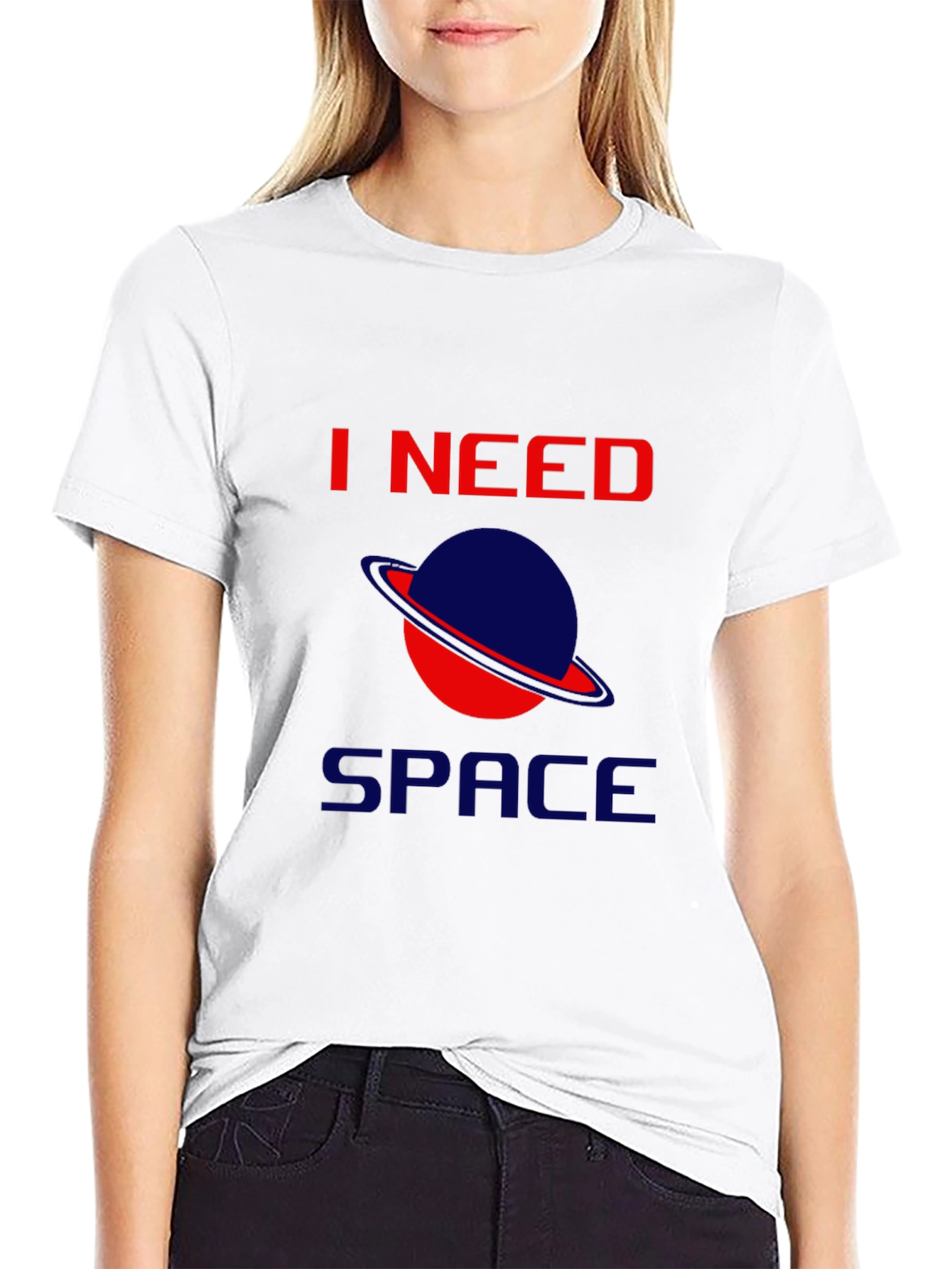 I Need Space Black T-Shirt