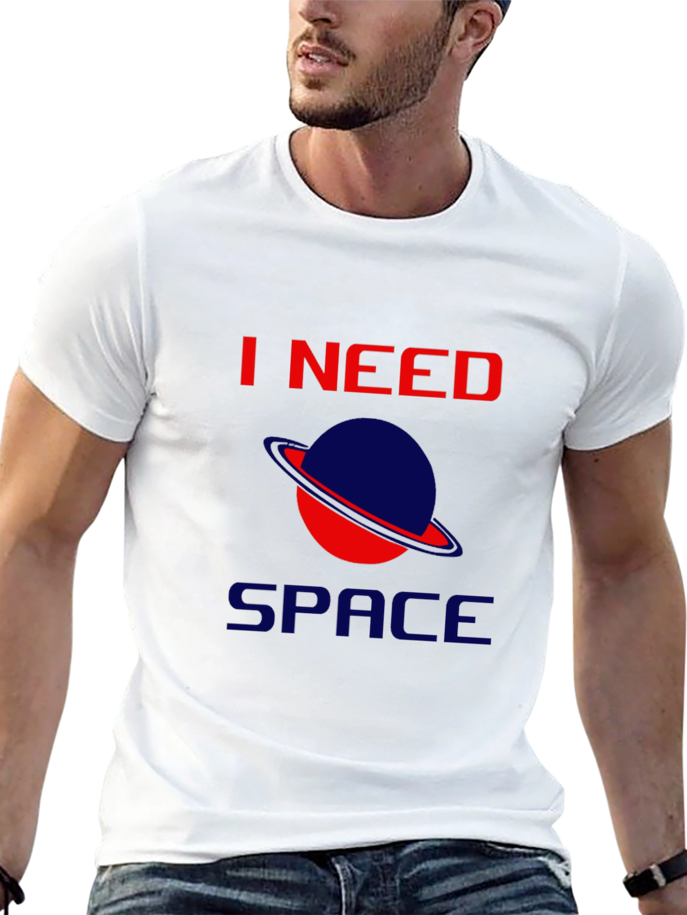 I Need Space Black T-Shirt