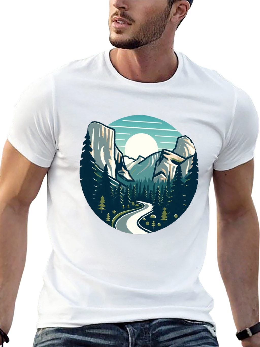 Mountain Road Graphic Tee - Adventure Awaits