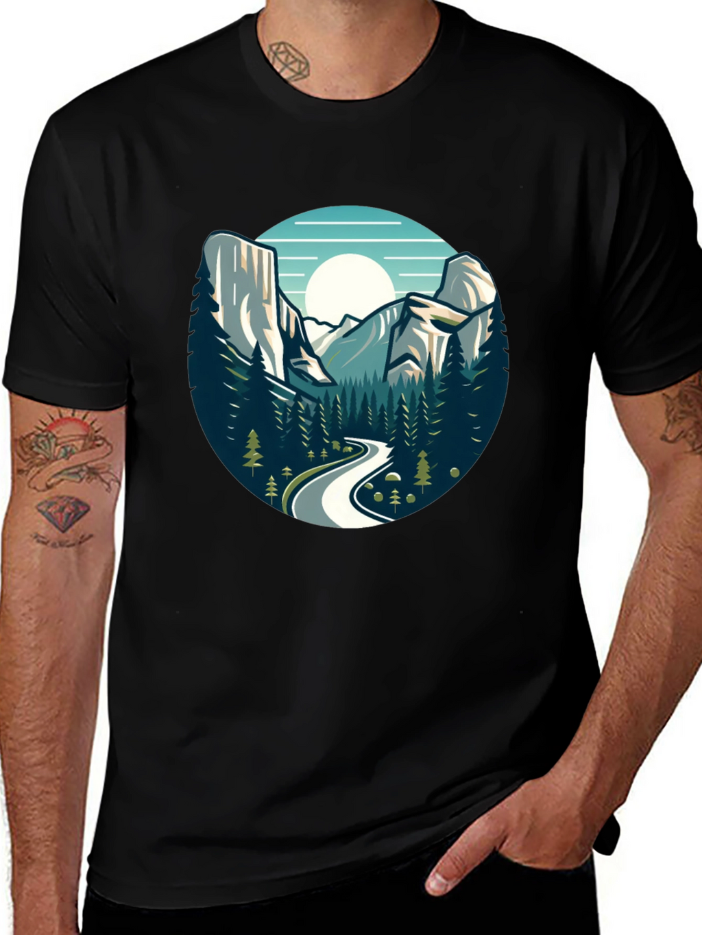 Mountain Road Graphic Tee - Adventure Awaits