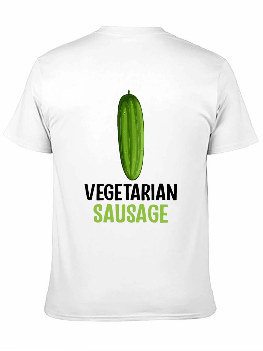 Vegetarian Sausage Graphic T-Shirt - Funny Vegan Tee