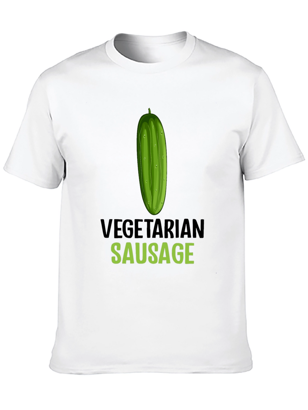 Vegetarian Sausage Graphic T-Shirt - Funny Vegan Tee