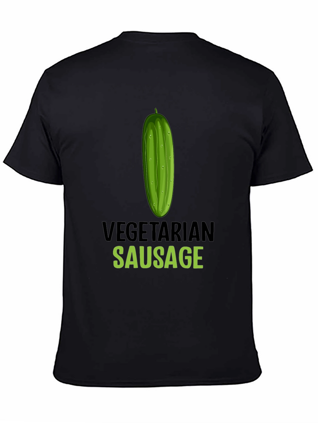 Vegetarian Sausage Graphic T-Shirt - Funny Vegan Tee