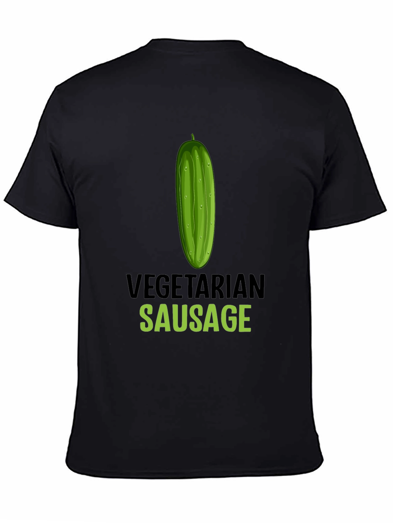 Vegetarian Sausage Graphic T-Shirt - Funny Vegan Tee