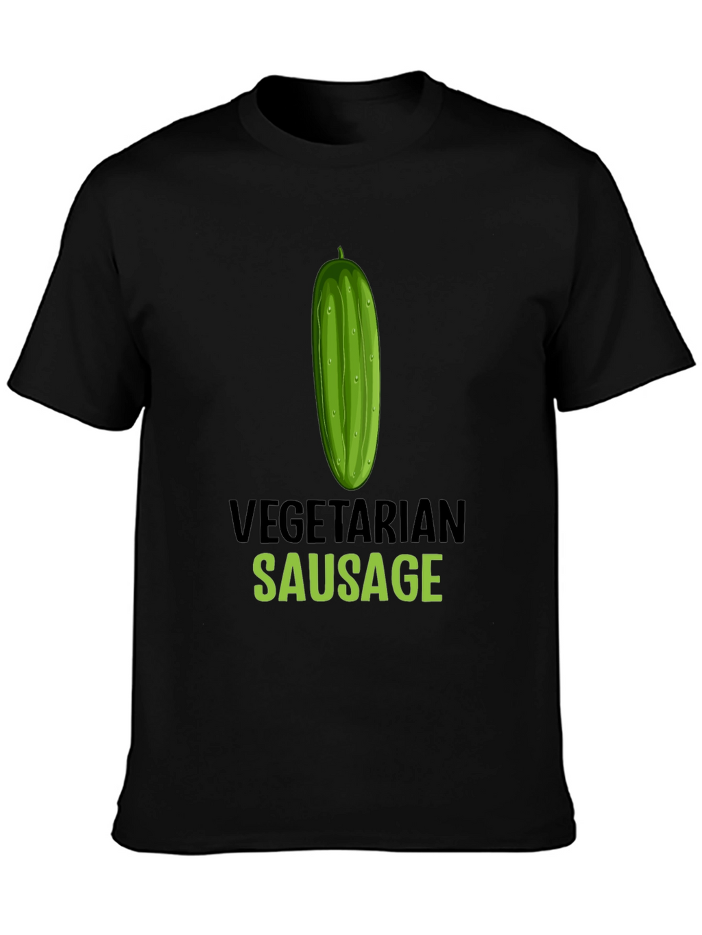 Vegetarian Sausage Graphic T-Shirt - Funny Vegan Tee