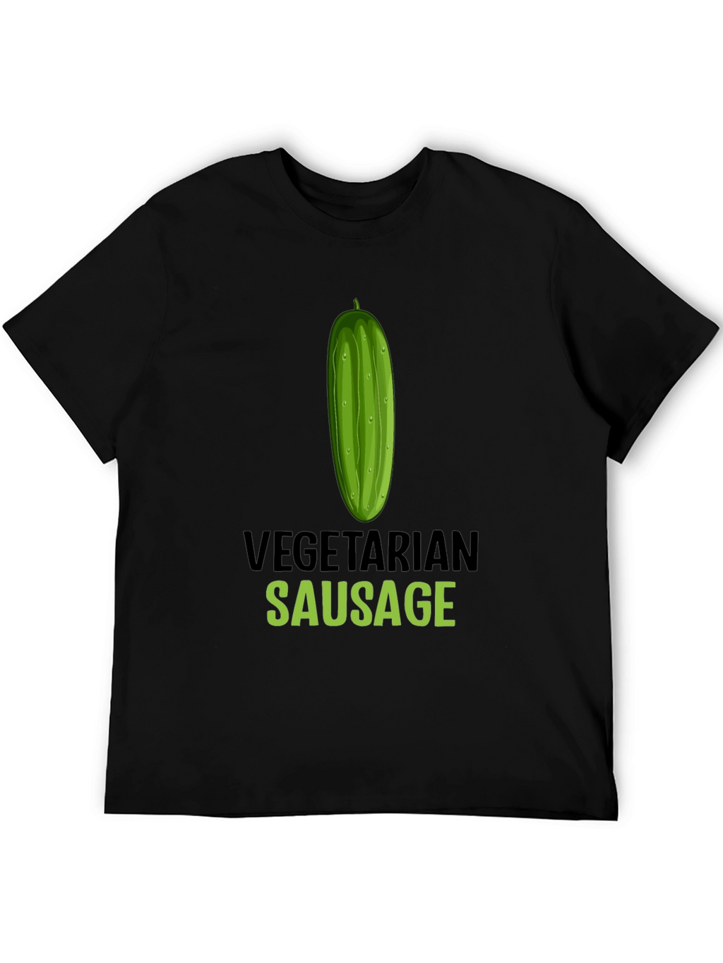 Vegetarian Sausage Graphic T-Shirt - Funny Vegan Tee