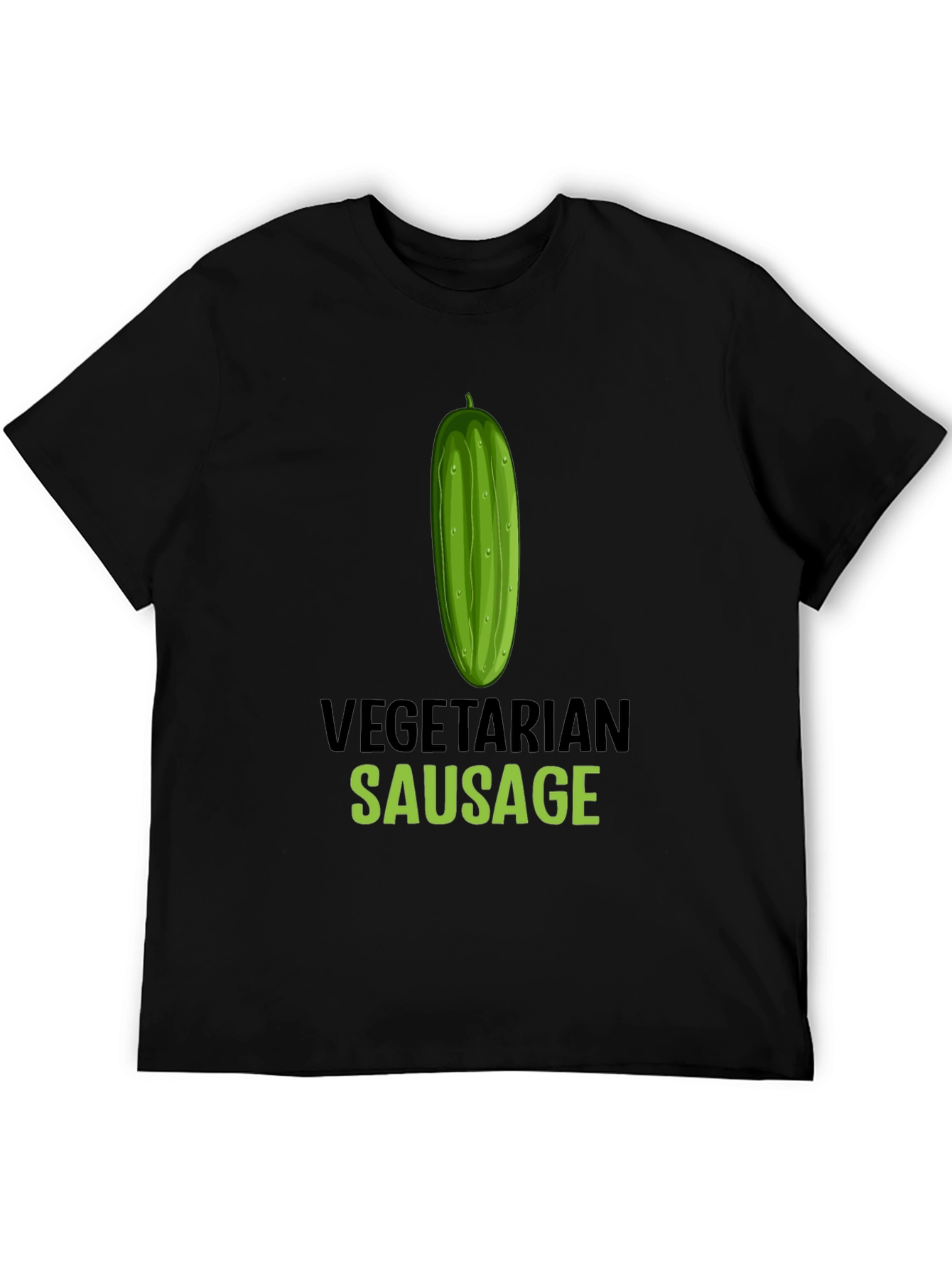 Vegetarian Sausage Graphic T-Shirt - Funny Vegan Tee