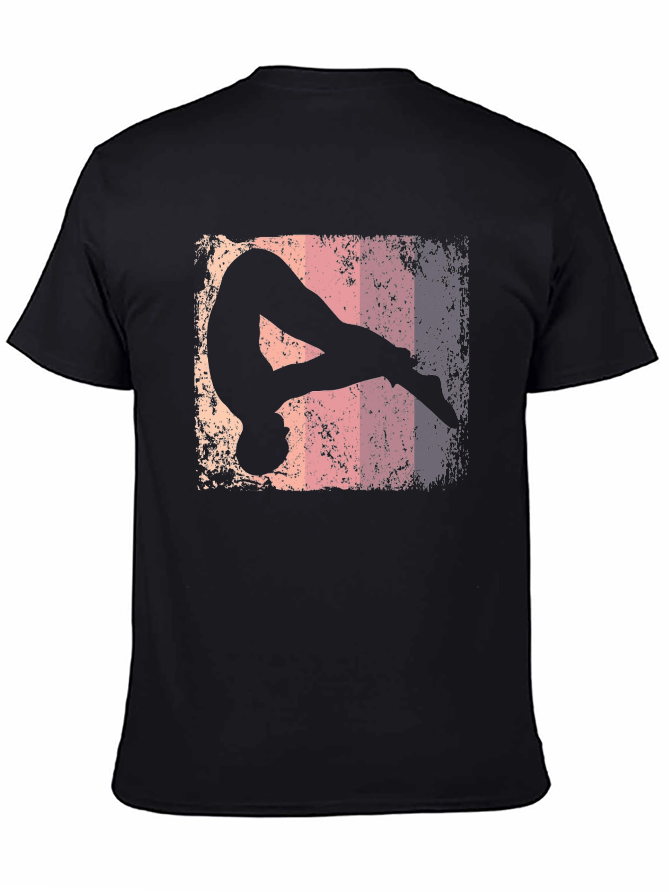 Retro Gymnastics Silhouette Graphic Tee