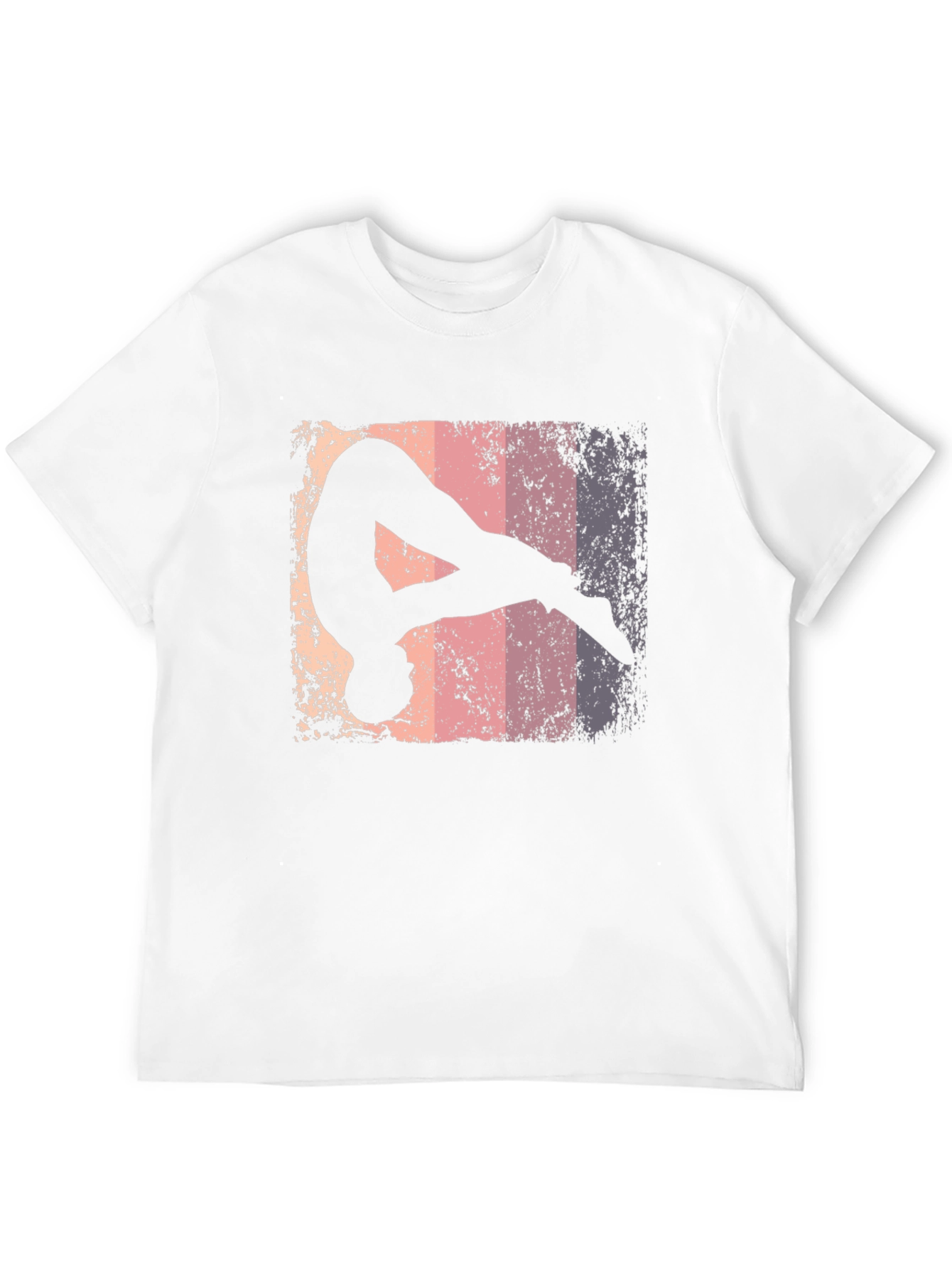 Retro Gymnastics Silhouette Graphic Tee