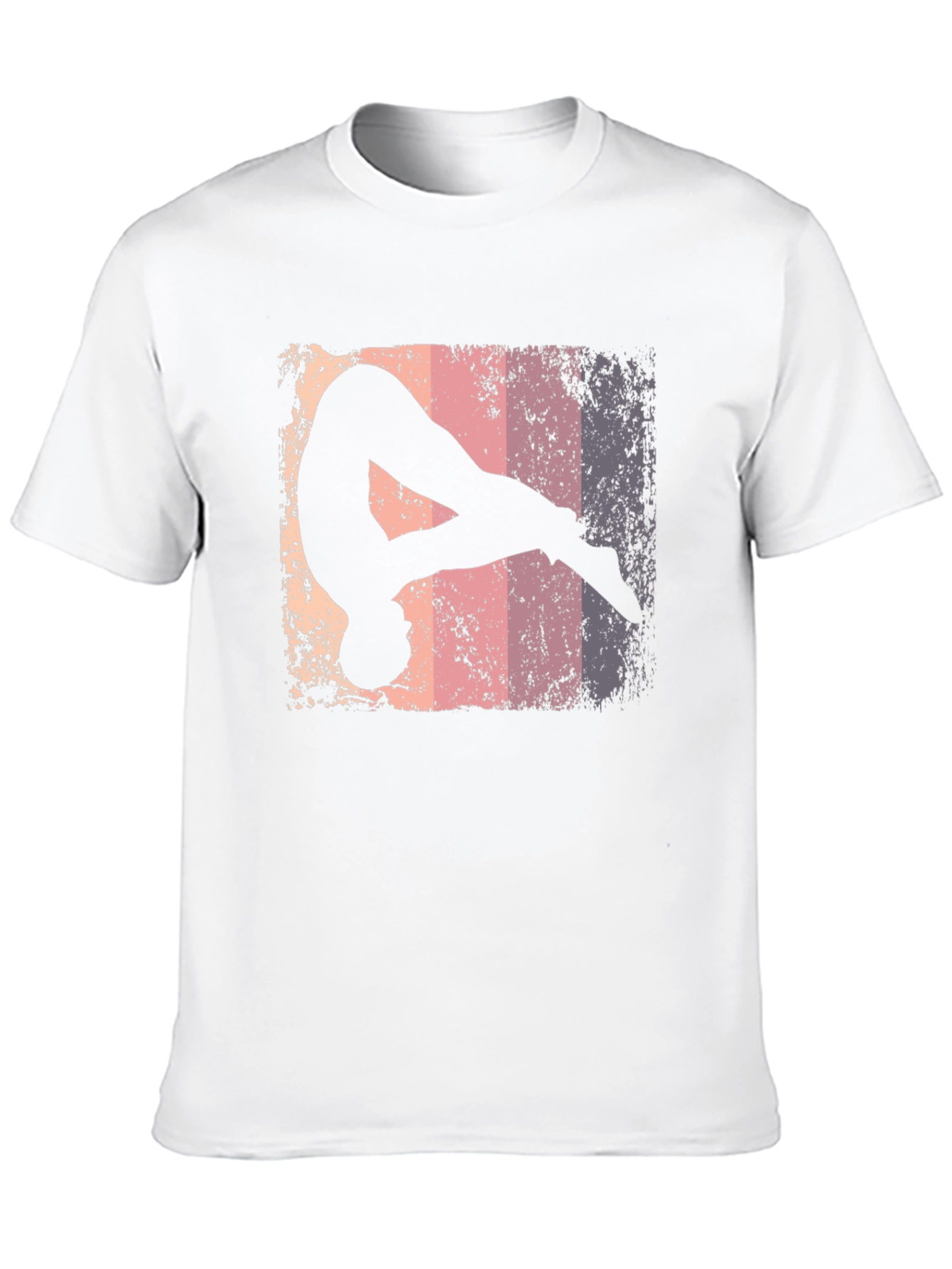 Retro Gymnastics Silhouette Graphic Tee
